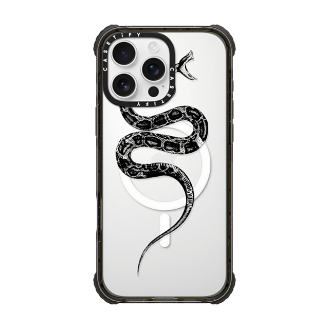 CASETiFY iPhone 16 Pro Max Case Black ウルトラ インパクトケース MagSafe 対応 Snake Bite - Black casetifylab Back to School CASETiFY iPhone 16 Pro Max Case Black ウルトラ インパクトケース MagSafe 対応 Snake Bite - Black casetifylab Back to School
