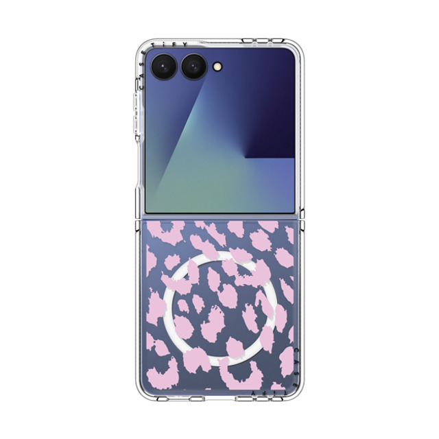 CASETiFY Galaxy Z Flip7 Case クリア マグネット式 クリアケース Leopard レオパード Lacie Leopard - Baby Pink New iPhone CASETiFY Galaxy Z Flip7 Case クリア マグネット式 クリアケース Leopard レオパード Lacie Leopard - Baby Pink New iPhone