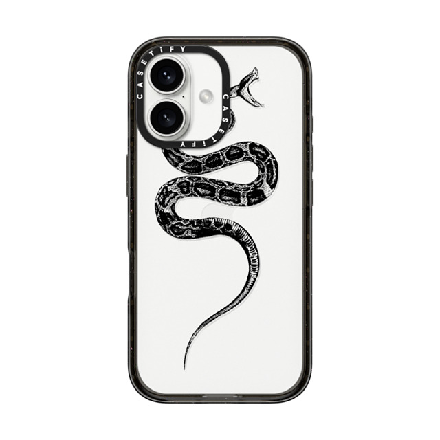 CASETiFY iPhone 16 ケース ブラック インパクトケース Snake Bite - Black casetifylab