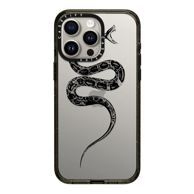 CASETiFY iPhone 15 Pro Max ケース ブラック インパクトケース Snake Bite - Black casetifylab