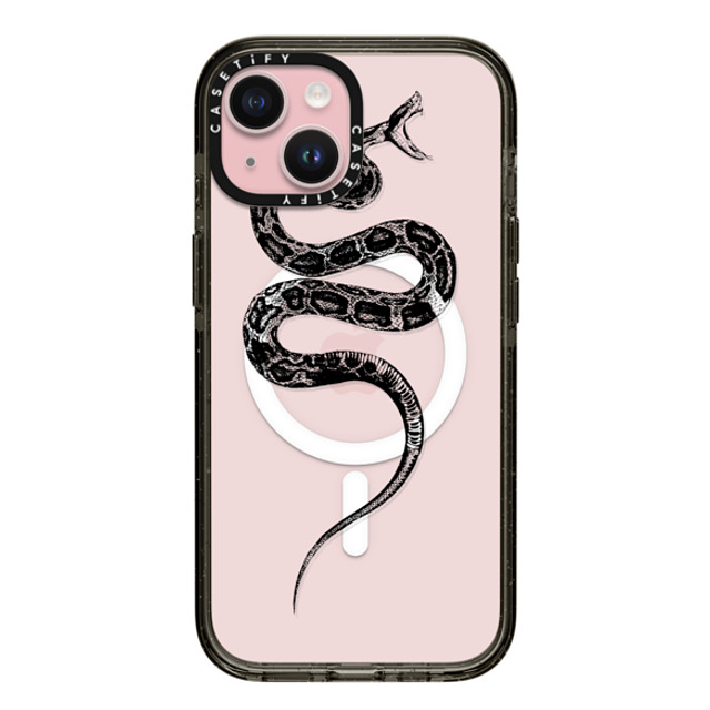 CASETiFY iPhone 15 Case Black Impact Case MagSafe Compatible Snake Bite - Black casetifylab Back to School CASETiFY iPhone 15 Case Black Impact Case MagSafe Compatible Snake Bite - Black casetifylab Back to School