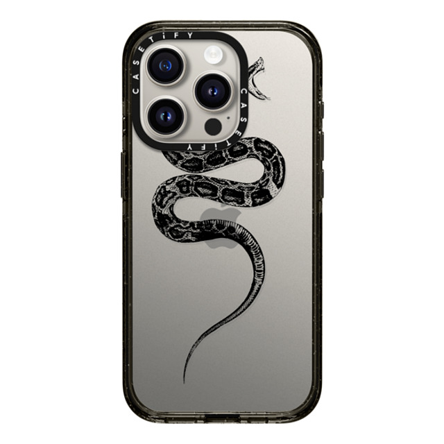 CASETiFY iPhone 15 Pro ケース ブラック インパクトケース Snake Bite - Black casetifylab