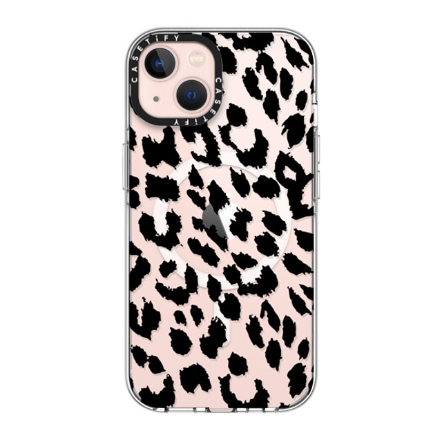 CASETiFY iPhone 13 ケース クリア クリア ケース MagSafe対応 Leopard Lacie Leopard