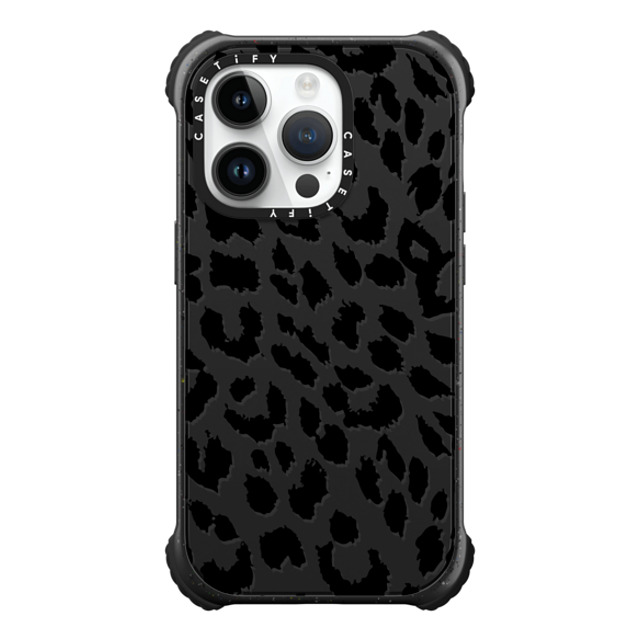 CASETiFY iPhone 14 Pro ケース マットブラック ウルトラ インパクトケース MagSafe 対応 Leopard Lacie Leopard