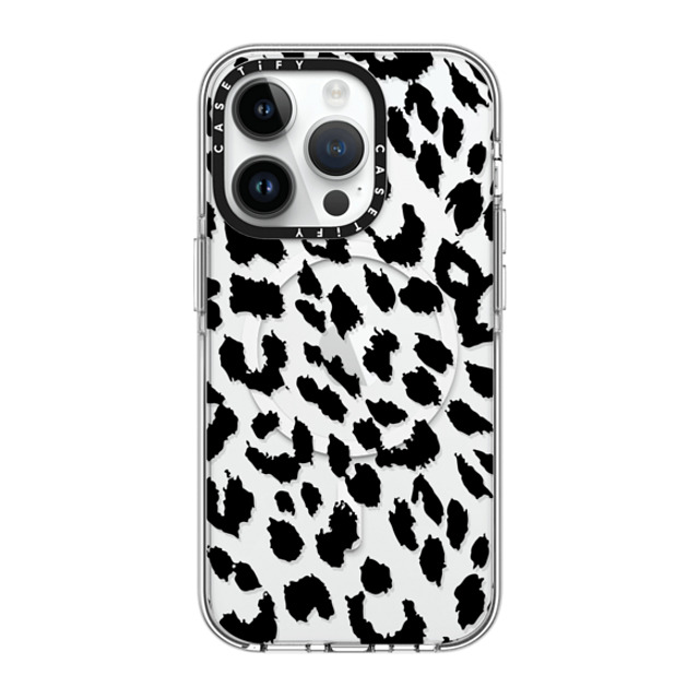 CASETiFY iPhone 14 Pro ケース クリア クリア ケース MagSafe対応 Leopard Lacie Leopard