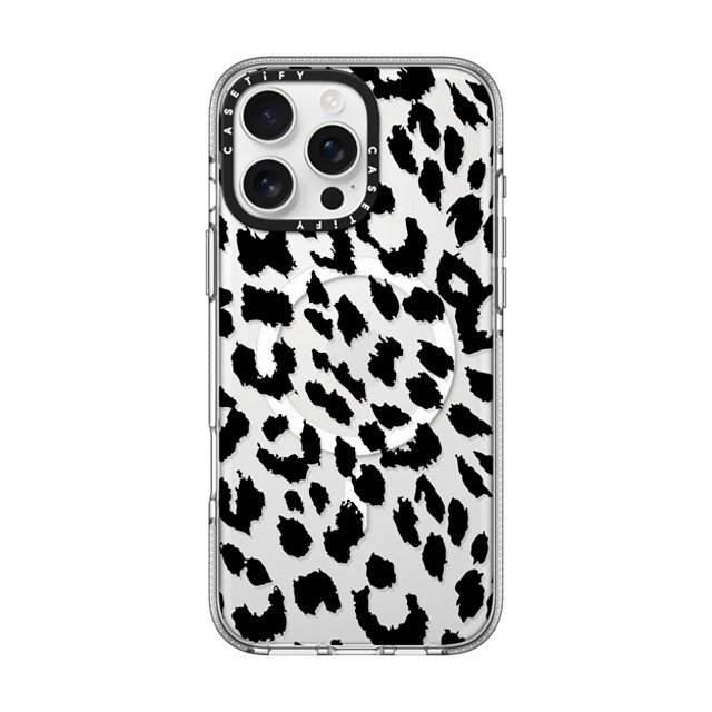 CASETiFY iPhone 16 Pro Max ケース クリア クリア ケース MagSafe対応 Leopard Lacie Leopard