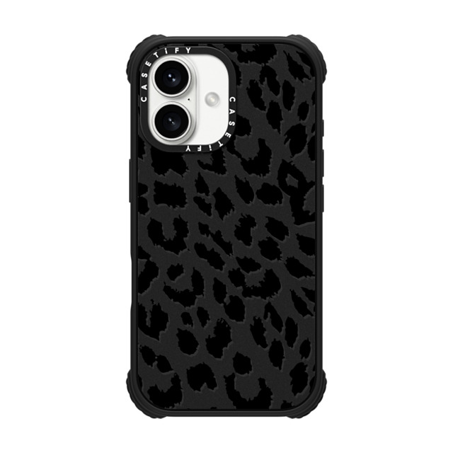 CASETiFY iPhone 16 ケース マットブラック ウルトラ インパクトケース MagSafe 対応 Leopard Lacie Leopard