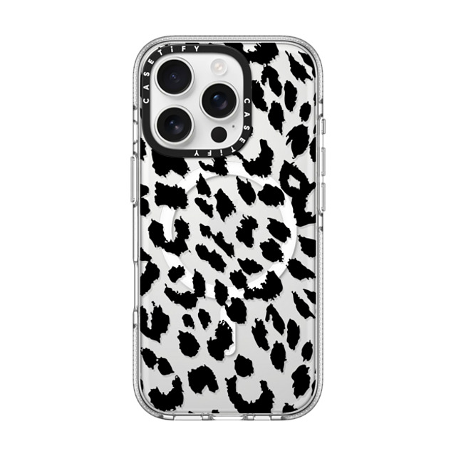 CASETiFY iPhone 16 Pro ケース クリア クリア ケース MagSafe対応 Leopard Lacie Leopard