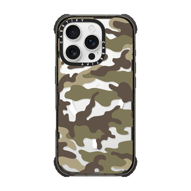 CASETiFY iPhone 16 Pro Case Black ウルトラ インパクトケース MagSafe 対応 Camo Camo Over - Olive CASETiFY iPhone 16 Pro Case Black ウルトラ インパクトケース MagSafe 対応 Camo Camo Over - Olive