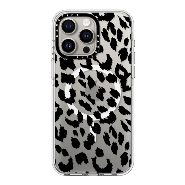 CASETiFY iPhone 15 Pro Max ケース クリア クリア ケース MagSafe対応 Leopard Lacie Leopard