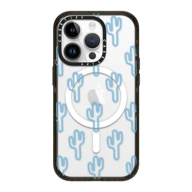 CASETiFY iPhone 14 Pro ケース ブラック インパクトケース MagSafe対応 LUCID CACTI DREAMS casetifylab