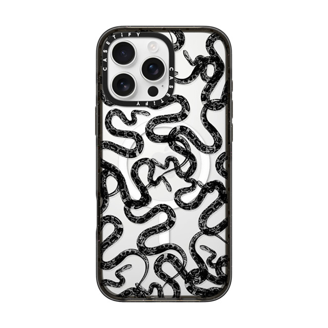CASETiFY iPhone 16 Pro Max ケース ブラック インパクトケース MagSafe対応 Field of Snakes - Black casetifylab Father's Day CASETiFY iPhone 16 Pro Max ケース ブラック インパクトケース MagSafe対応 Field of Snakes - Black casetifylab Father's Day