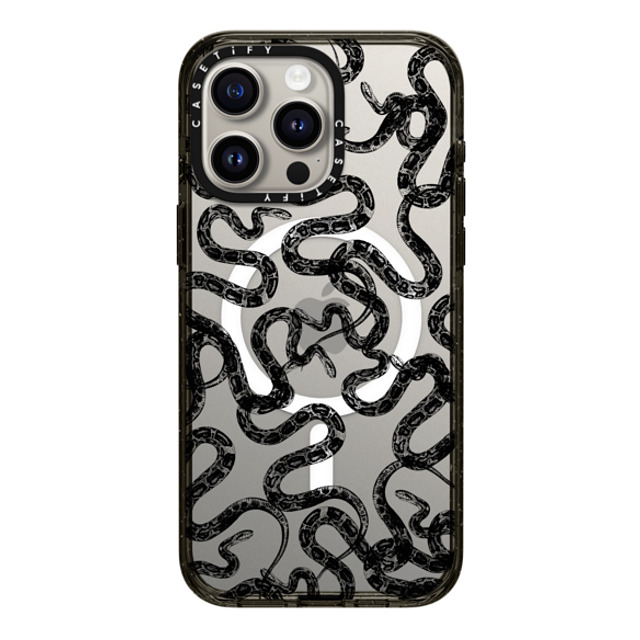 CASETiFY iPhone 15 Pro Max ケース ブラック インパクトケース MagSafe対応 Field of Snakes - Black casetifylab Father's Day CASETiFY iPhone 15 Pro Max ケース ブラック インパクトケース MagSafe対応 Field of Snakes - Black casetifylab Father's Day