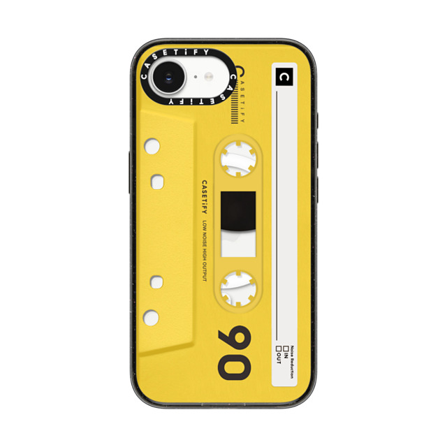 CASETiFY iPhone 16e ケース ブラック インパクトケース MagSafe対応 Cassette Cassette CASETiFY MiXTAPE - Yellow Back to School CASETiFY iPhone 16e ケース ブラック インパクトケース MagSafe対応 Cassette Cassette CASETiFY MiXTAPE - Yellow Back to School