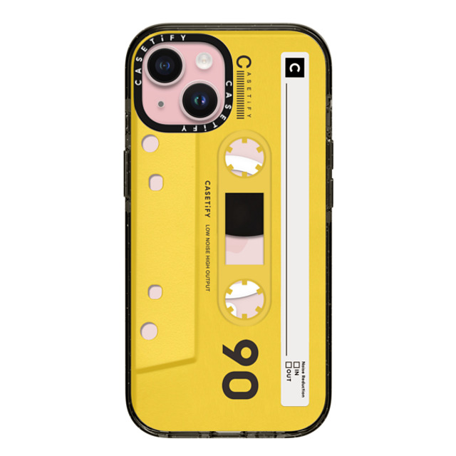CASETiFY iPhone 15 ケース ブラック インパクトケース MagSafe対応 Cassette Cassette CASETiFY MiXTAPE - Yellow Back to School CASETiFY iPhone 15 ケース ブラック インパクトケース MagSafe対応 Cassette Cassette CASETiFY MiXTAPE - Yellow Back to School