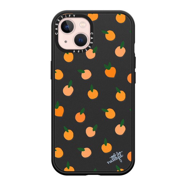 CASETiFY iPhone 13 ケース マットブラック インパクトケース MagSafe対応 Fruit ORANGE YOU CUTE PHONE CASE - Nattbfit x CASETiFY