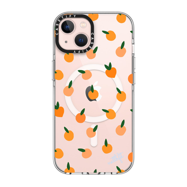 CASETiFY iPhone 13 ケース クリア クリア ケース MagSafe対応 Fruit ORANGE YOU CUTE PHONE CASE - Nattbfit x CASETiFY