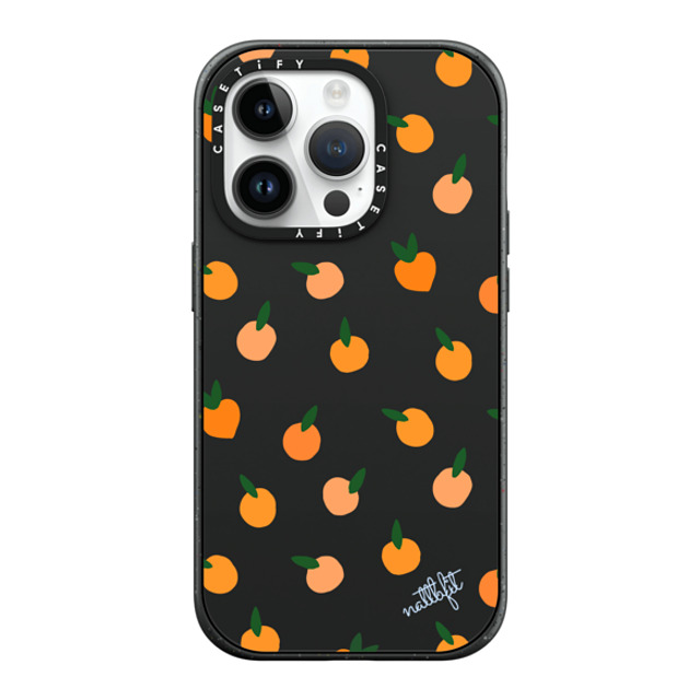 CASETiFY iPhone 14 Pro ケース マットブラック インパクトケース MagSafe対応 Fruit ORANGE YOU CUTE PHONE CASE - Nattbfit x CASETiFY