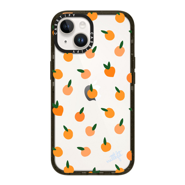 CASETiFY iPhone 14 ケース ブラック インパクトケース Fruit ORANGE YOU CUTE PHONE CASE - Nattbfit x CASETiFY