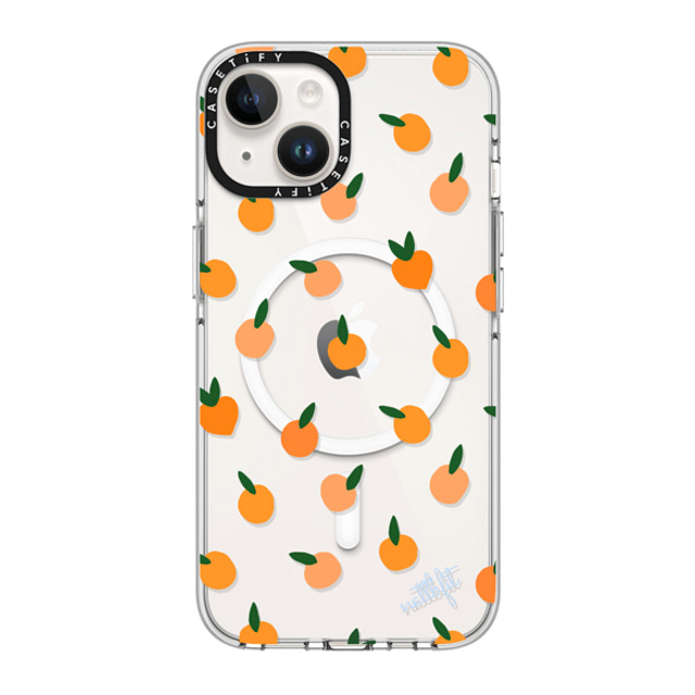 CASETiFY iPhone 14 Case Clear Clear Case MagSafe Compatible Fruit ORANGE YOU CUTE PHONE CASE - Nattbfit x CASETiFY CASETiFY iPhone 14 Case Clear Clear Case MagSafe Compatible Fruit ORANGE YOU CUTE PHONE CASE - Nattbfit x CASETiFY