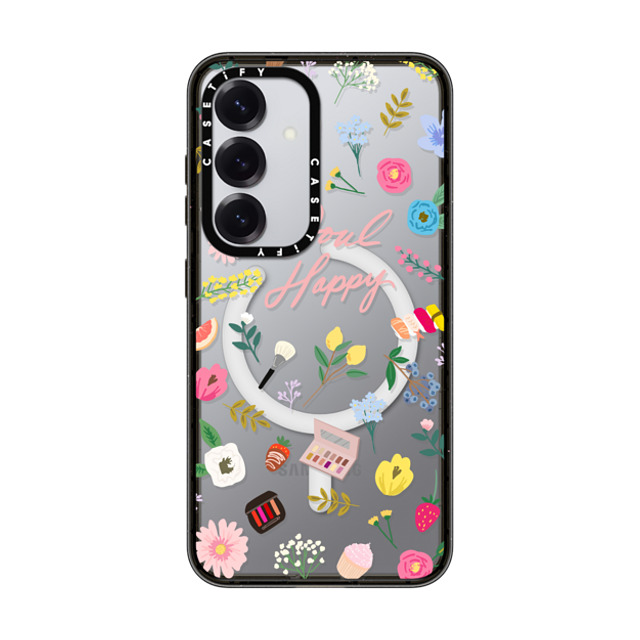 CASETiFY Galaxy S25 ケース ブラック Impact Magnetic Case Floral,Quote Floral,Quote,Typography SOUL HAPPY Blush Phone Case - CASETiFY x Bubz New iPhone CASETiFY Galaxy S25 ケース ブラック Impact Magnetic Case Floral,Quote Floral,Quote,Typography SOUL HAPPY Blush Phone Case - CASETiFY x Bubz New iPhone