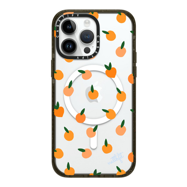 CASETiFY iPhone 14 Pro Max ケース ブラック インパクトケース MagSafe対応 Fruit ORANGE YOU CUTE PHONE CASE - Nattbfit x CASETiFY