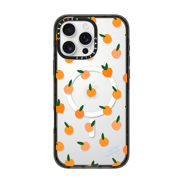 CASETiFY iPhone 16 Pro Max ケース ブラック インパクトケース MagSafe対応 Fruit ORANGE YOU CUTE PHONE CASE - Nattbfit x CASETiFY