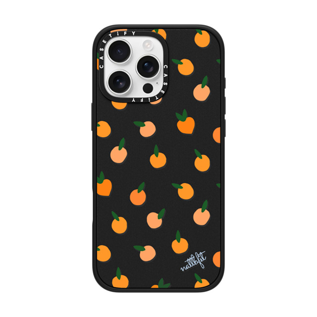 CASETiFY iPhone 16 Pro Max ケース マットブラック インパクトケース MagSafe対応 Fruit ORANGE YOU CUTE PHONE CASE - Nattbfit x CASETiFY