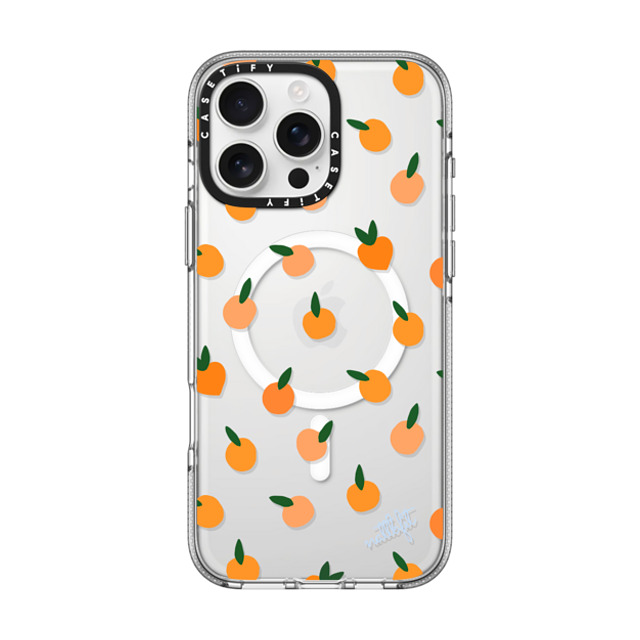 CASETiFY iPhone 16 Pro Max ケース クリア クリア ケース MagSafe対応 Fruit ORANGE YOU CUTE PHONE CASE - Nattbfit x CASETiFY