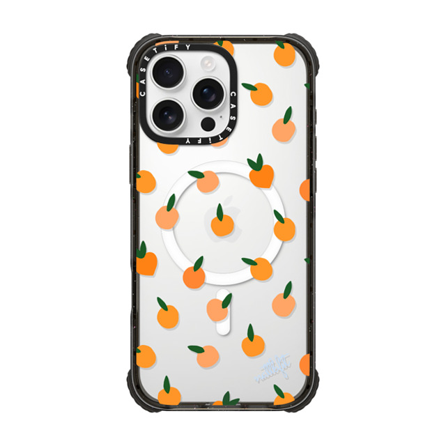 CASETiFY iPhone 16 Pro Max ケース ブラック ウルトラ インパクトケース MagSafe 対応 Fruit Fruit ORANGE YOU CUTE PHONE CASE - Nattbfit x CASETiFY Back to School CASETiFY iPhone 16 Pro Max ケース ブラック ウルトラ インパクトケース MagSafe 対応 Fruit Fruit ORANGE YOU CUTE PHONE CASE - Nattbfit x CASETiFY Back to School