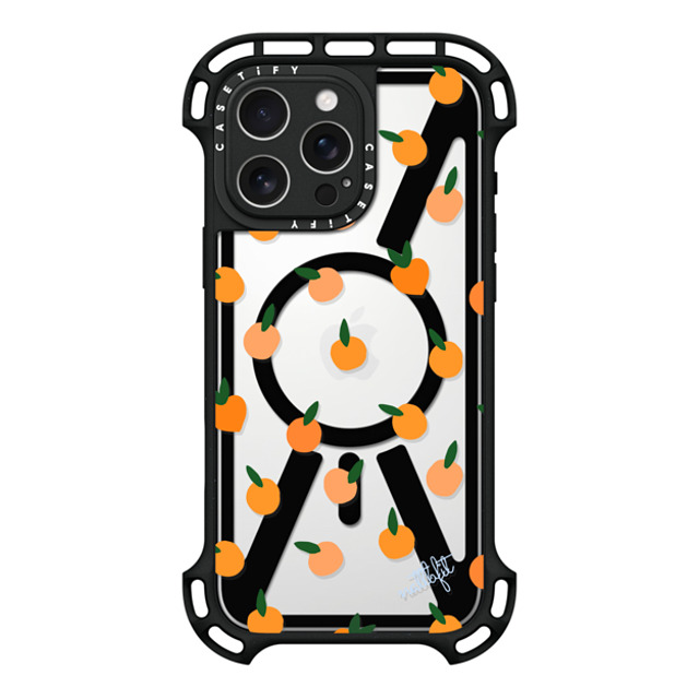 CASETiFY iPhone 16 Pro Max ケース ブラック ウルトラ バウンスケース MagSafe対応 Fruit ORANGE YOU CUTE PHONE CASE - Nattbfit x CASETiFY