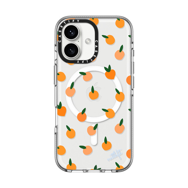 CASETiFY iPhone 16 ケース クリア クリア ケース MagSafe対応 Fruit ORANGE YOU CUTE PHONE CASE - Nattbfit x CASETiFY
