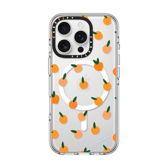 CASETiFY iPhone 16 Pro ケース クリア クリア ケース MagSafe対応 Fruit ORANGE YOU CUTE PHONE CASE - Nattbfit x CASETiFY