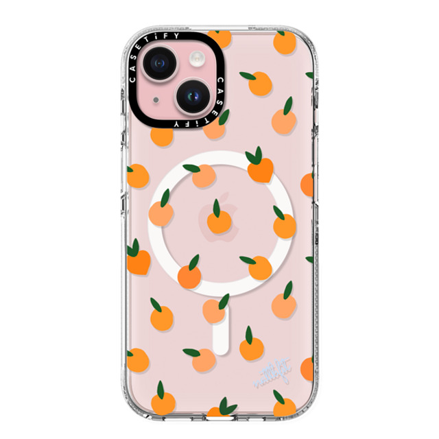 CASETiFY iPhone 15 ケース クリア クリア ケース MagSafe対応 Fruit ORANGE YOU CUTE PHONE CASE - Nattbfit x CASETiFY