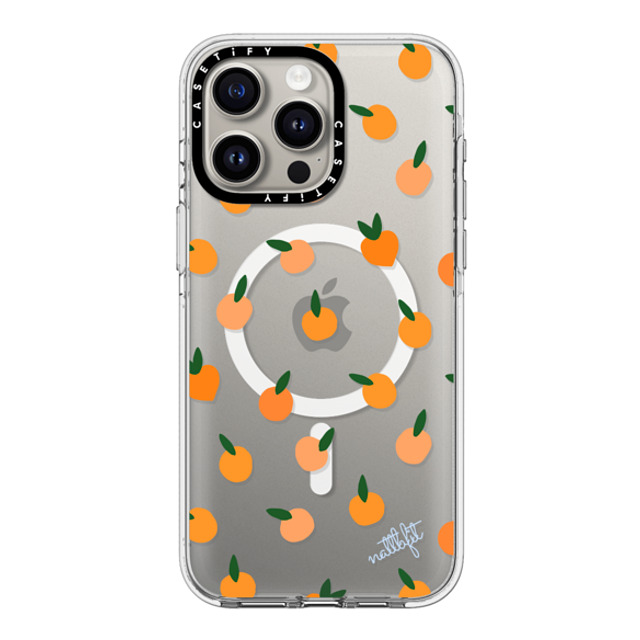 CASETiFY iPhone 15 Pro Max ケース クリア クリア ケース MagSafe対応 Fruit ORANGE YOU CUTE PHONE CASE - Nattbfit x CASETiFY