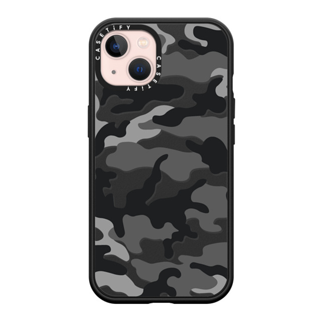 CASETiFY iPhone 13 ケース マットブラック インパクトケース MagSafe対応 Camo Camo Over - Black