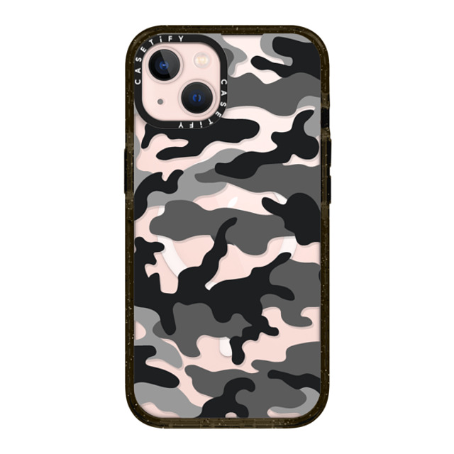 CASETiFY iPhone 13 ケース ブラック インパクトケース MagSafe対応 Camo Camo Over - Black