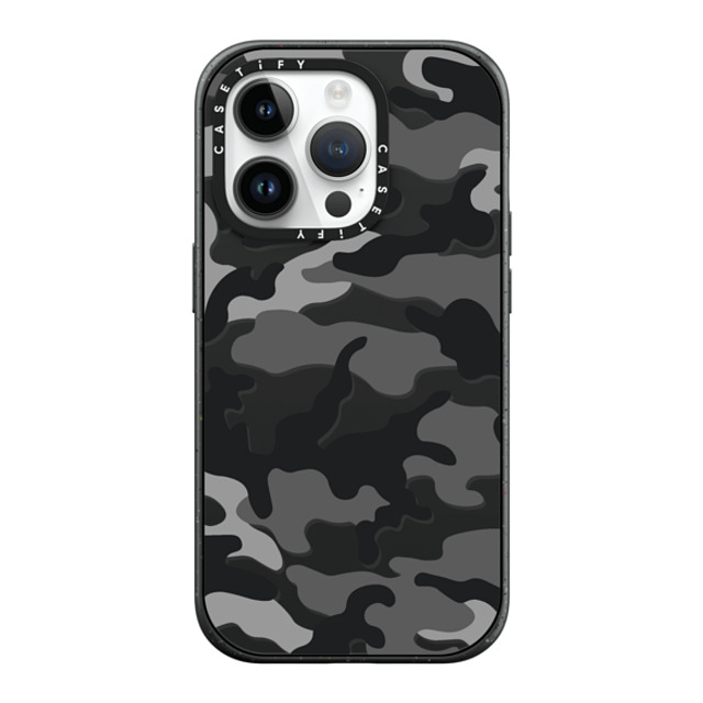 CASETiFY iPhone 14 Pro ケース マットブラック インパクトケース MagSafe対応 Camo Camo Over - Black