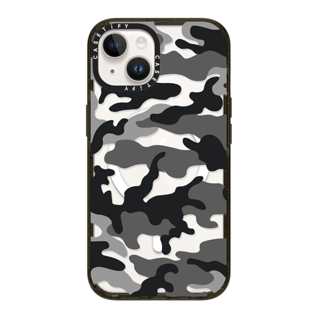 CASETiFY iPhone 14 ケース ブラック インパクトケース MagSafe対応 Camo Camo Over - Black