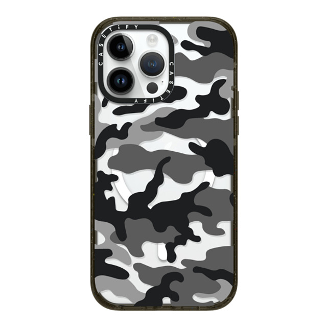 CASETiFY iPhone 14 Pro Max ケース ブラック インパクトケース MagSafe対応 Camo Camo Over - Black