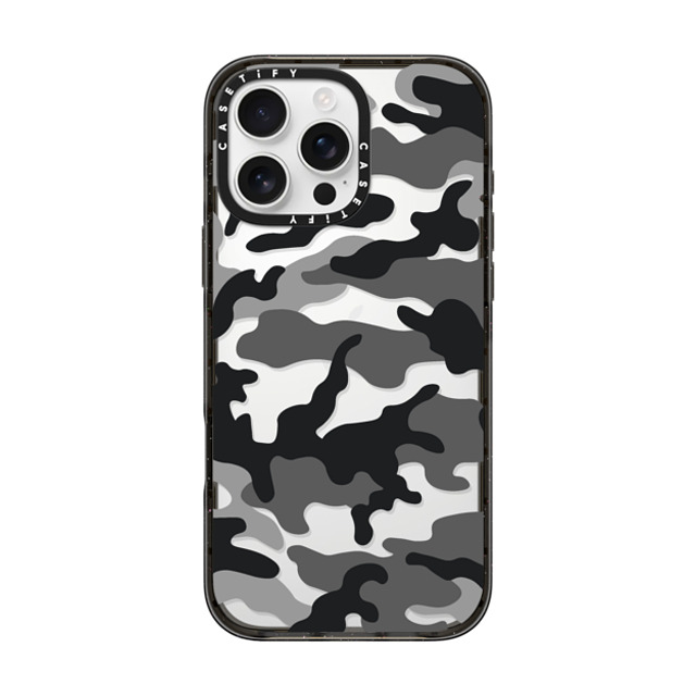 CASETiFY iPhone 16 Pro Max ケース ブラック インパクトケース Camo Camo Over - Black