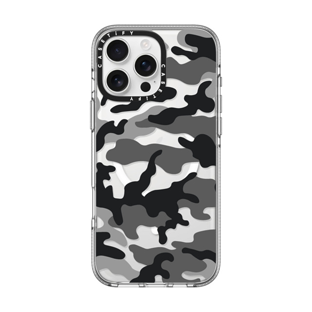 CASETiFY iPhone 16 Pro Max ケース クリア クリア ケース MagSafe対応 Camo Camo Over - Black