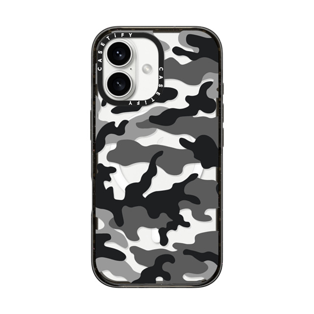 CASETiFY iPhone 16 ケース ブラック インパクトケース MagSafe対応 Camo Camo Over - Black