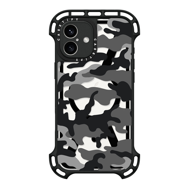 CASETiFY iPhone 16 Plus ケース ブラック ウルトラ バウンスケース MagSafe対応 Camo Camo Over - Black