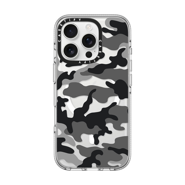 CASETiFY iPhone 16 Pro ケース クリア クリア ケース MagSafe対応 Camo Camo Over - Black