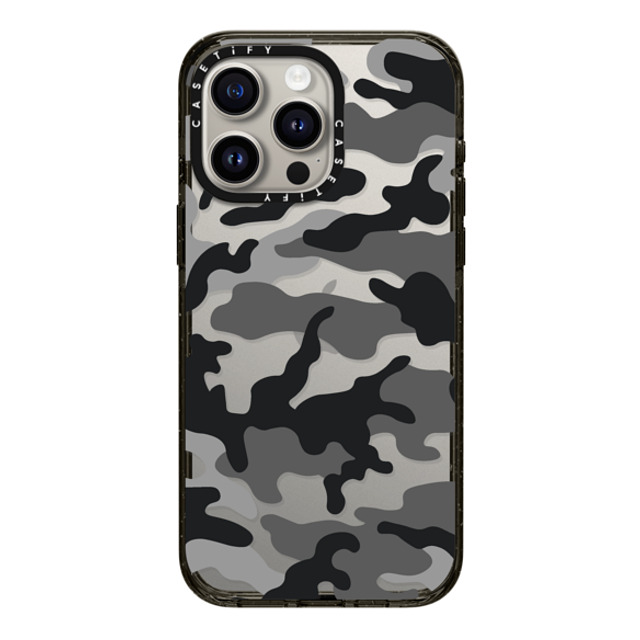 CASETiFY iPhone 15 Pro Max ケース ブラック インパクトケース Camo Camo Over - Black