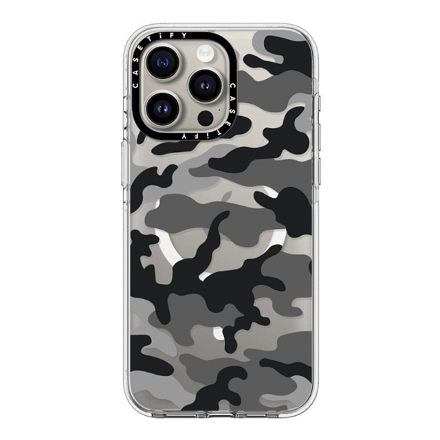 CASETiFY iPhone 15 Pro Max ケース クリア クリア ケース MagSafe対応 Camo Camo Over - Black