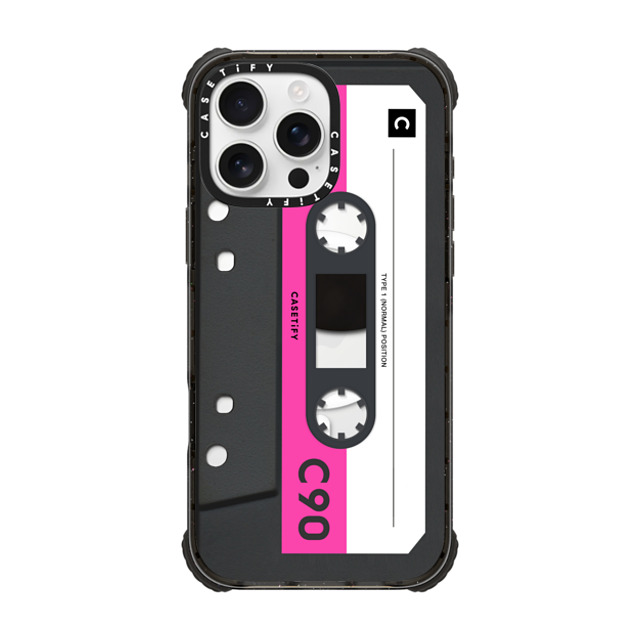 CASETiFY iPhone 16 Pro Max Case Black ウルトラ インパクトケース MagSafe 対応 Cassette Cassette CASETiFY MiXTAPE - Pink Remix Father's Day CASETiFY iPhone 16 Pro Max Case Black ウルトラ インパクトケース MagSafe 対応 Cassette Cassette CASETiFY MiXTAPE - Pink Remix Father's Day