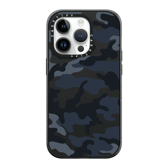 CASETiFY iPhone 14 Pro ケース マットブラック インパクトケース MagSafe対応 Camo Camo Over - Cool Black