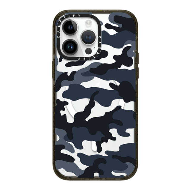 CASETiFY iPhone 14 Pro Max ケース ブラック インパクトケース MagSafe対応 Camo Camo Over - Cool Black